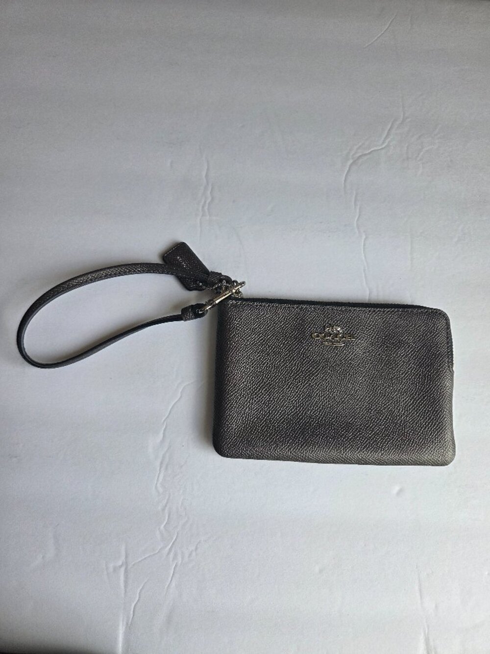 Coach Corner Zip Wristlet